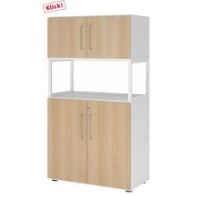 FlexWall | Altezza 4 raccoglitori | 2 x ante + telaio | con piedini regolabili