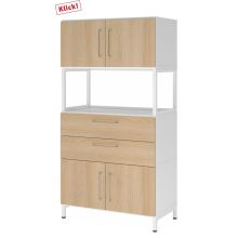 FlexWall | Altezza 4 raccoglitori | 2 x ante + cassetti + telaio | con telaio di base