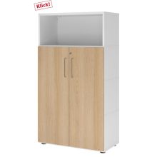 FlexWall | Altezza 4 raccoglitori | ante + unità | con piedini regolabili