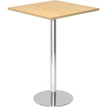 BISTRO H88Q C | Tavolino alto | 80x80 | Cromato - Sistema tavolo da conferenza 