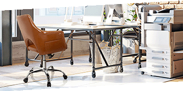 hjh OFFICE 742002 Sedia per bambini Fancy I Ecopelle bianco sedia girevole adattabile con stile vivace 